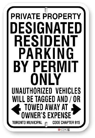 1drpp1 designated resident parking by permit only with toronto municipal code chapter 915 sign made by all signs co 1drpp1 designated resident parking by permit only with toronto municipal code chapter 915 sign made by all signs co