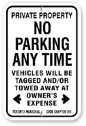 1np006 no parking any time toronto code 915