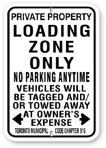1NPZ1 No Parking Loading Zone Sign code 915 1NPZ1 No Parking Loading Zone Sign code 915