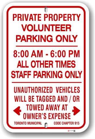 1npv01 volunteer parking only with time limits and unauthorized vehicles will be tagged and towed away 1npv01 volunteer parking only with time limits and unauthorized vehicles will be tagged and towed away