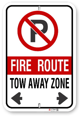 2FRC02 Fire route sign for the City of Toronto Municipal Code 880 2FRC02 Fire route sign for the City of Toronto Municipal Code 880